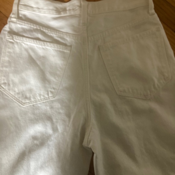 Madewell baggy flare front slit edition new size 26 white - Picture 8 of 8